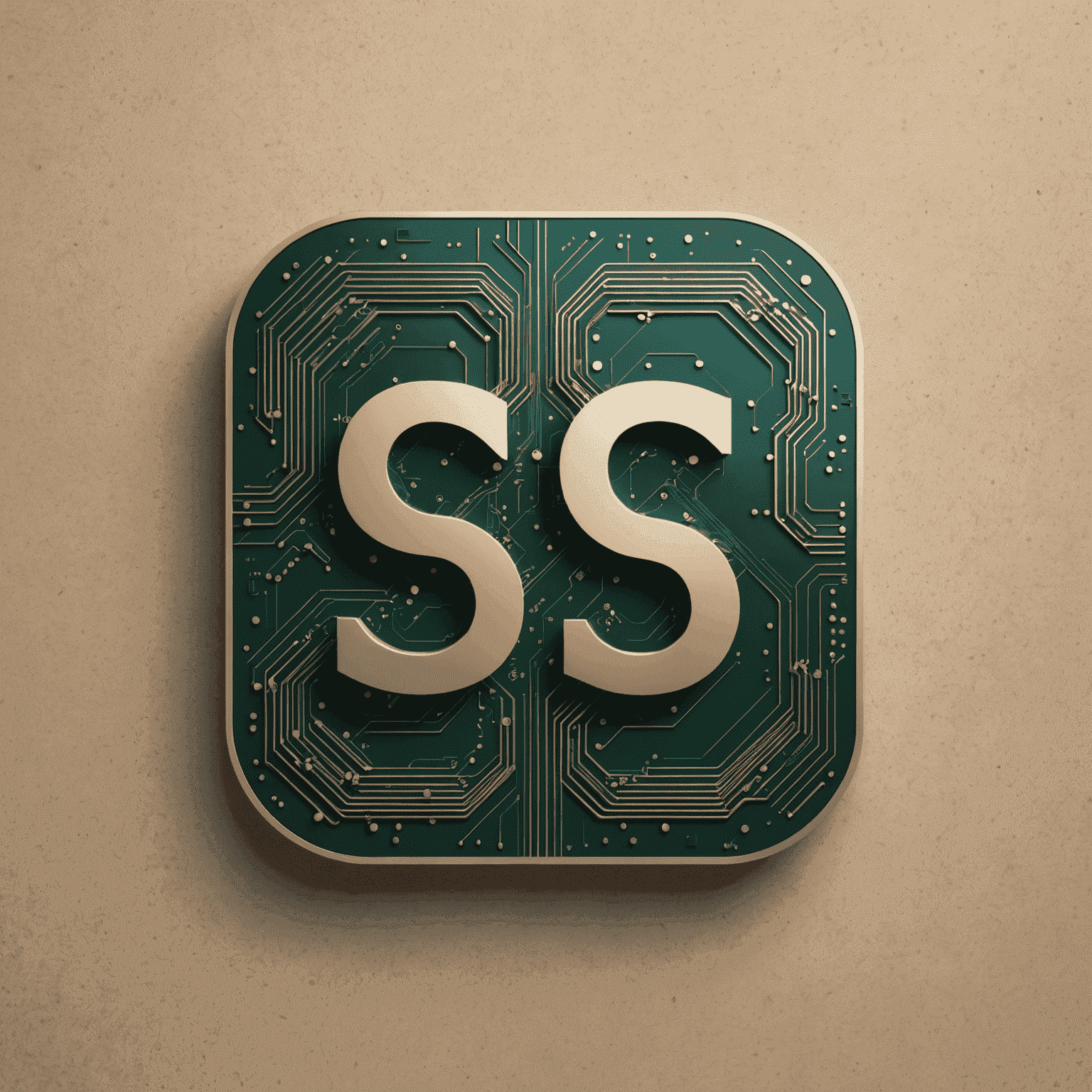 5G Connect Logo - A sleek, modern design with metallic finish and circuit board patterns