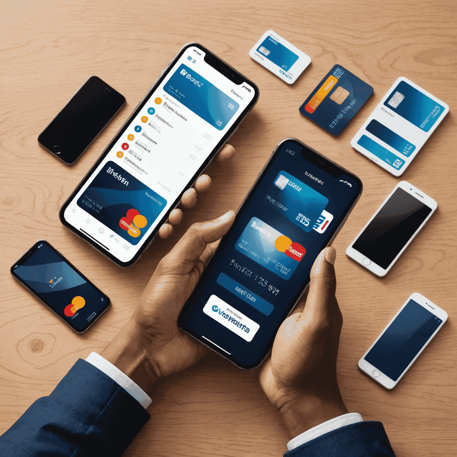 Diverse payment methods for mobile top-up, including smartphone, credit cards, and digital wallets